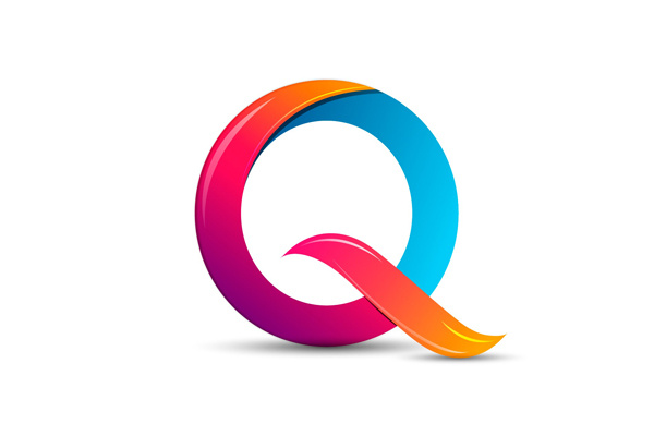 驚人的五顏六色的彩色標志設計