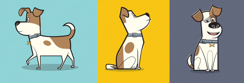 美麗和創(chuàng)意的平面設(shè)計(jì)想法-寵物風(fēng)格化藝術(shù)和產(chǎn)品圖形