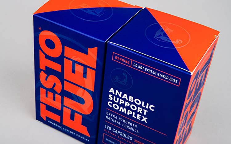 藥品包裝設計靈感-TestoFuel Pharma包裝設計