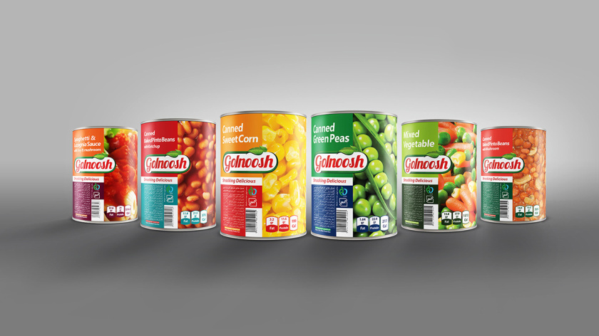 Golnoosh罐頭食品包裝設(shè)計(jì)”豎版大圖“風(fēng)格-上海包裝設(shè)計(jì)公司