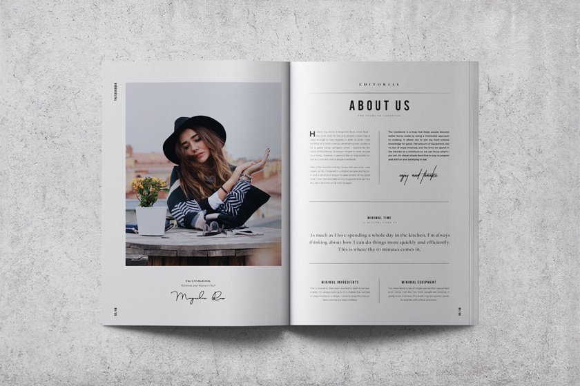 非常藝術感的廚師烹飪餐飲畫冊設計-上海畫冊設計公司