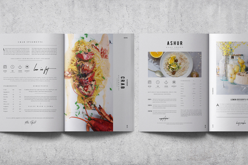 非常藝術感的廚師烹飪餐飲畫冊設計-上海畫冊設計公司