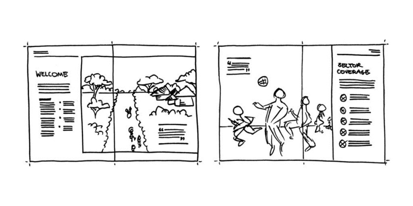 Complexas非洲生態環境監測公司宣傳冊設計-設計構思草圖