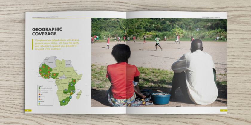 Complexas非洲生態環境監測公司宣傳冊設計