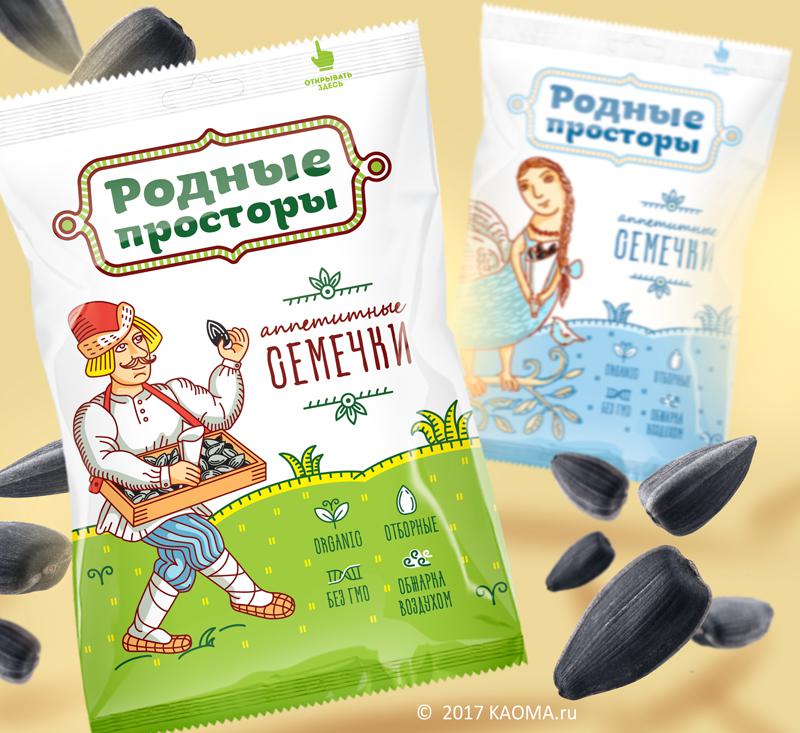 Карточка проекта俄羅斯瓜子包裝設(shè)計“俄羅斯人物插畫”