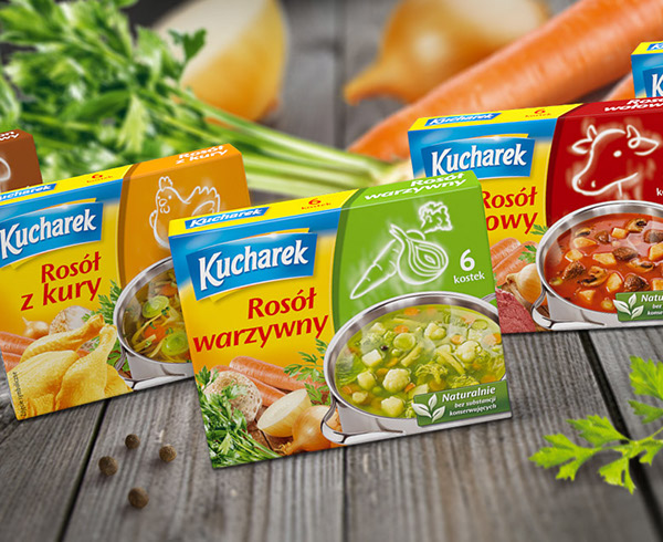 Kucharek食品調味料包裝設計——鍋上盤旋的熱氣味道符號