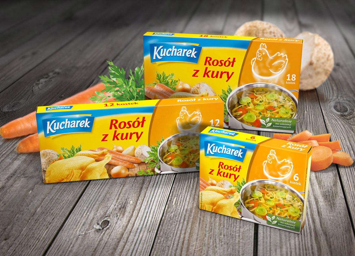 Kucharek食品調味料包裝設計——鍋上盤旋的熱氣味道符號