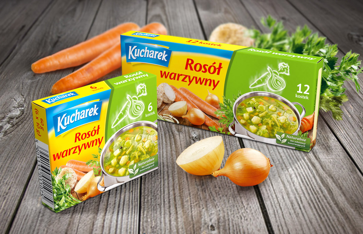 Kucharek食品調味料包裝設計——鍋上盤旋的熱氣味道符號