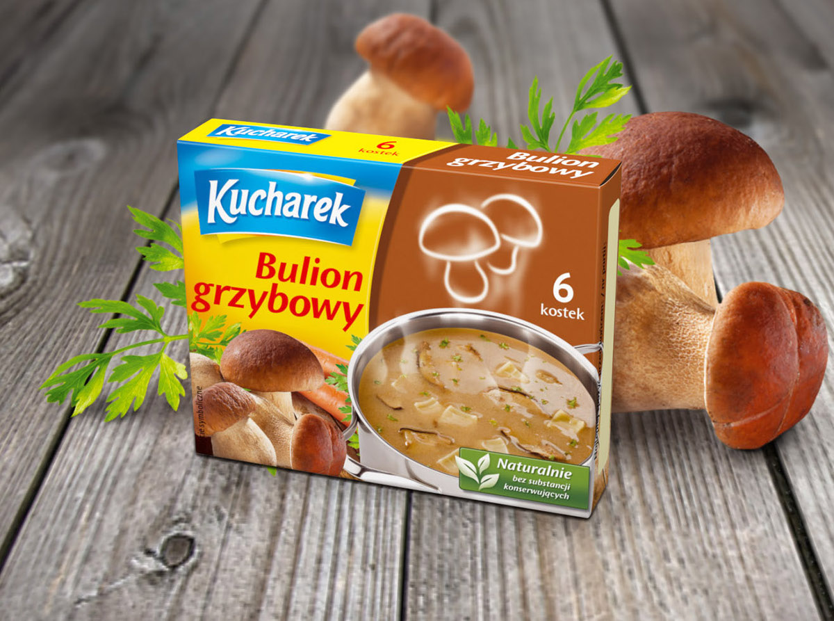 Kucharek食品調味料包裝設計——鍋上盤旋的熱氣味道符號