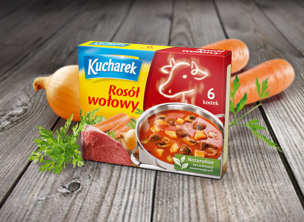 Kucharek食品調味料包裝設計——鍋上盤旋的熱氣味道符號