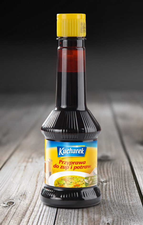 Kucharek食品調味料包裝設計——鍋上盤旋的熱氣味道符號