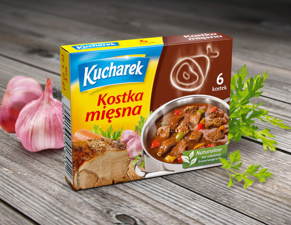 Kucharek食品調味料包裝設計——鍋上盤旋的熱氣味道符號