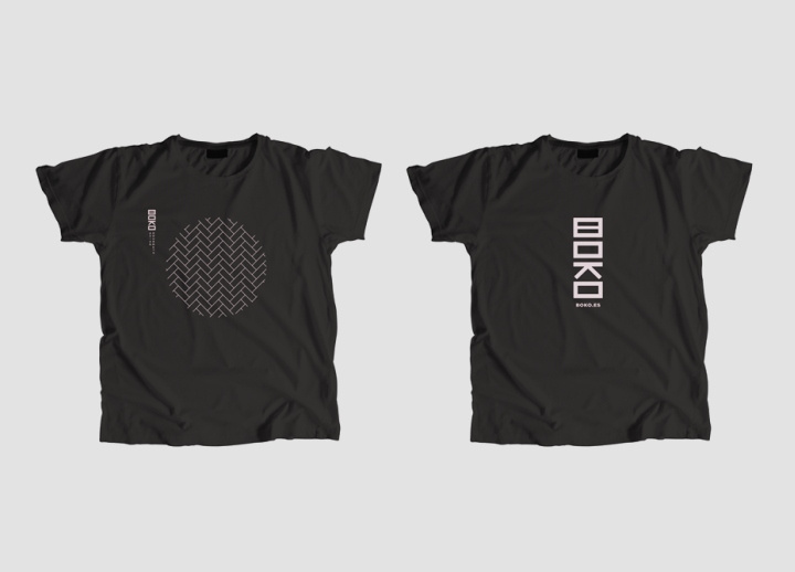 外賣送餐品牌Boko品牌vi設(shè)計(jì)，幾何線條排列組合設(shè)計(jì)