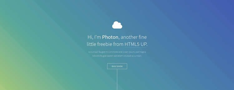 Photon單頁恢復(fù)視差效果按鈕懸停html5模板網(wǎng)站響應(yīng)