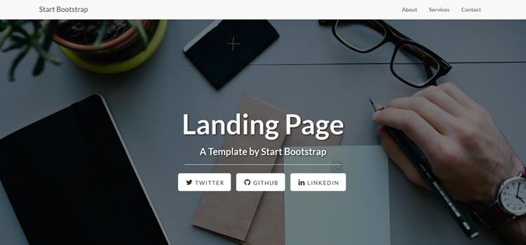  著陸頁Bootstrap html css響應(yīng)模板網(wǎng)頁設(shè)計(jì)免費(fèi)