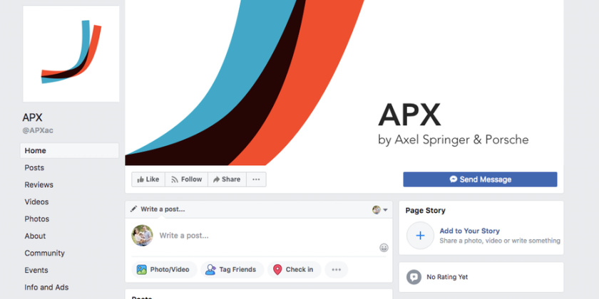 悉尼證券交易所APX Facebook頁面logo設計