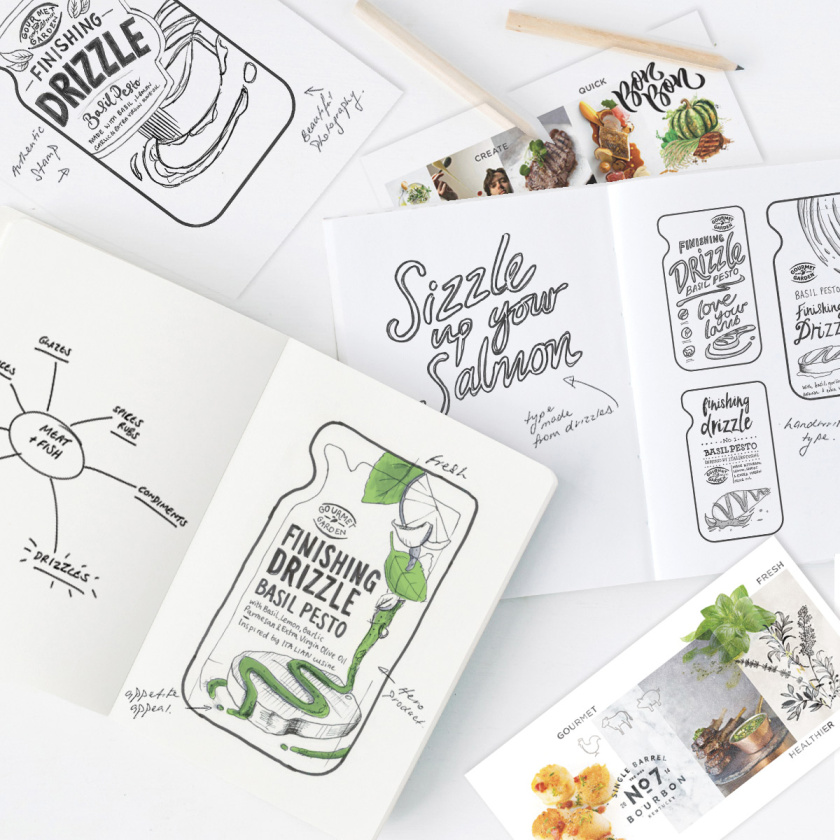 Gourmet Garden美食花園袋裝醬料包包裝設(shè)計(jì)，展現(xiàn)自然清新的美味