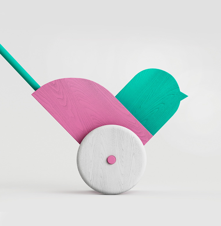 Virilis嬰兒兒童醫療保健母嬰服務醫院品牌形象設計與VIS系統設計，小鳥+心形設計