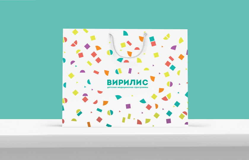 Virilis嬰兒兒童醫療保健母嬰服務醫院品牌形象設計與VIS系統設計，小鳥+心形設計