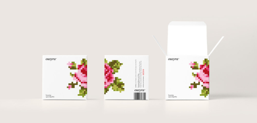 可愛的數字馬賽克圖案盒裝甜品食品包裝設計欣賞