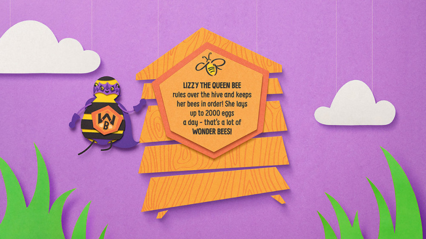 IP品牌策劃案例：Rowse Wonder Bees兒童蜂蜜包裝設計，兩個超級蜜蜂英雄吉祥物