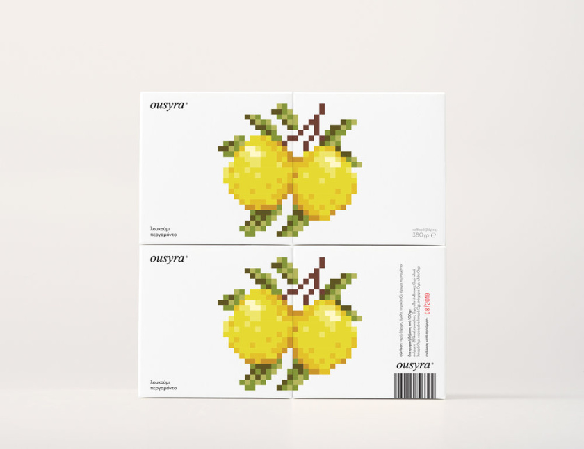 可愛的數字馬賽克圖案盒裝甜品食品包裝設計欣賞