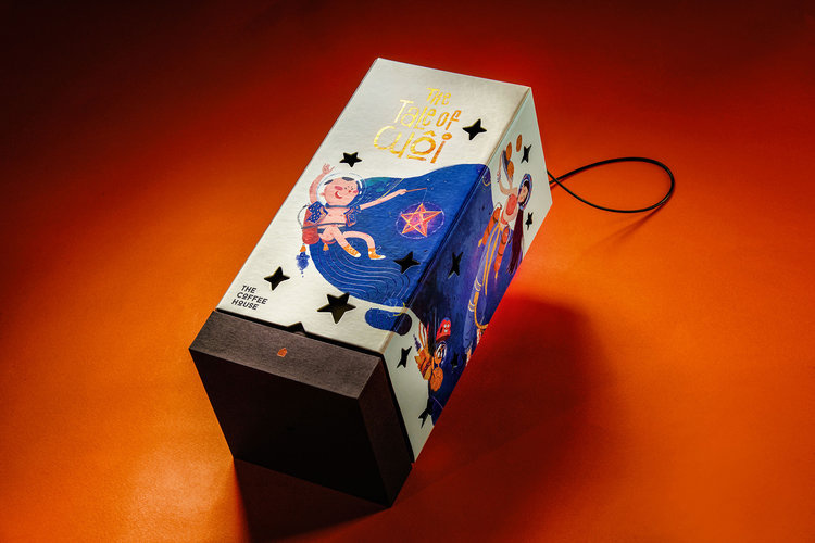 The Coffee House 限量版月餅禮盒包裝設計“兒童油畫插畫風”