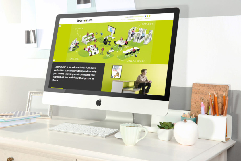 Learniture青少年兒童書桌學習桌椅家具品牌策劃創建-網站設計建設