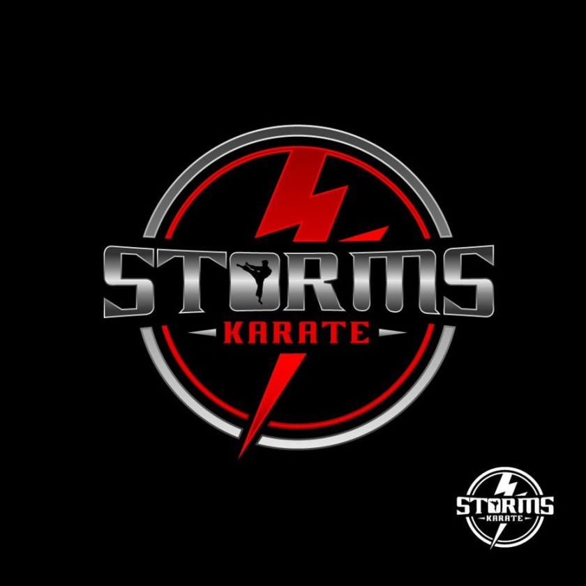 堅固和堅韌的重金屬logo設計-空手道工作室logo設計