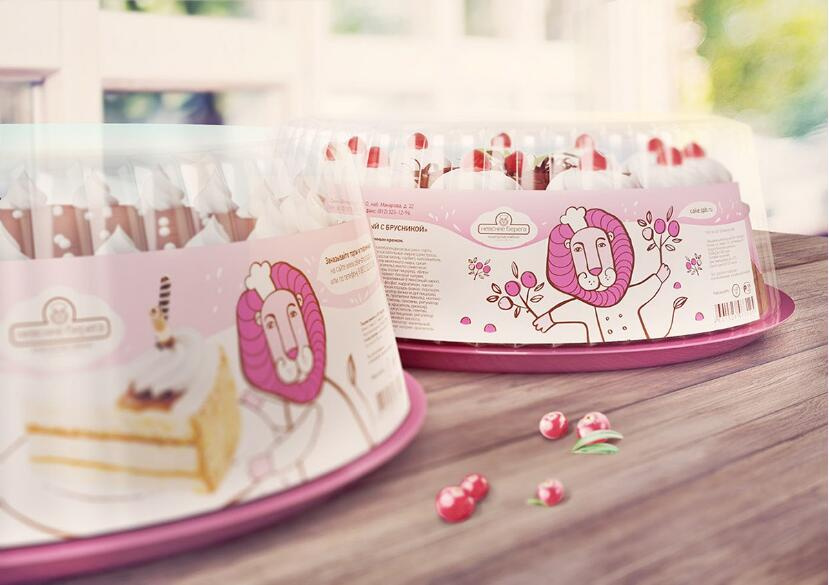 Nevsky Bereg 面包蛋糕點心包裝設計”快樂的獅子“插畫篇-上海食品包裝設計公司