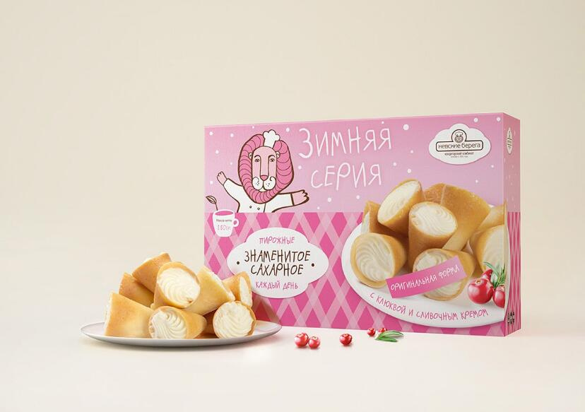 Nevsky Bereg 面包糕點點心包裝設計”快樂的獅子“插畫篇-上海食品包裝設計公司