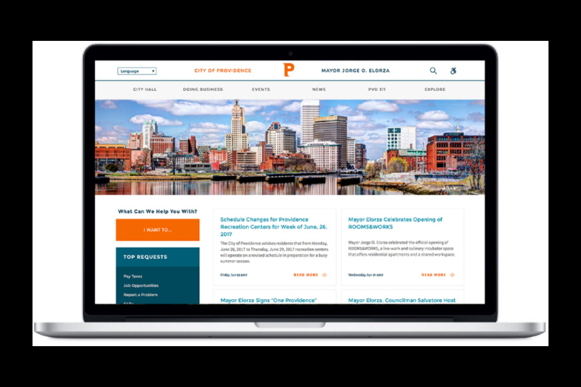 普羅維登斯市新城市網站設計建設，營造輕松友好的氛圍