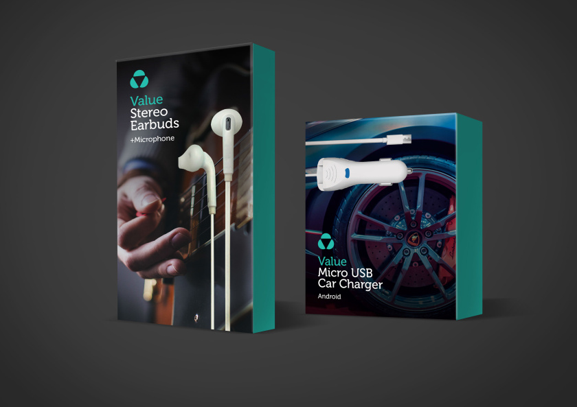 個人IT消費品手機移動配件包裝設計-VALUE價值 - 一個重視生活方式的品牌包裝設計