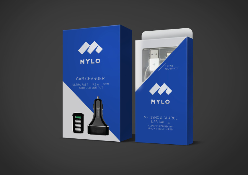 個人IT消費品手機移動配件包裝設計-Mylo - 高級手機配件