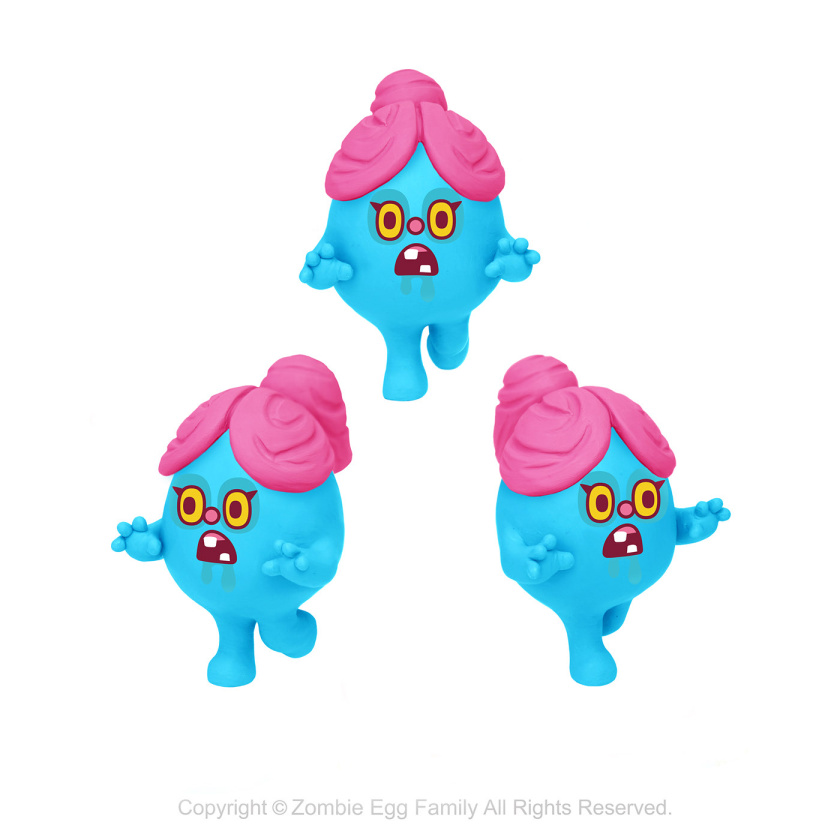 僵尸蛋家族人物設(shè)計，雞蛋吉祥物設(shè)計