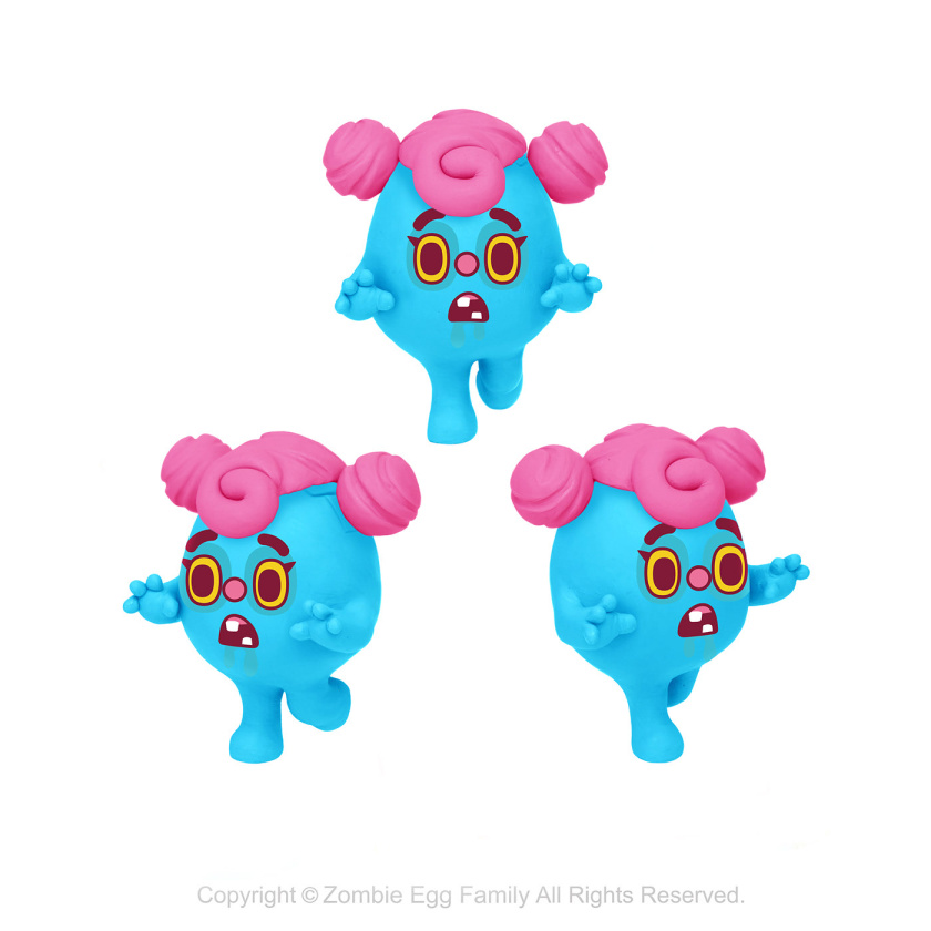 僵尸蛋家族人物設(shè)計，雞蛋3D吉祥物設(shè)計