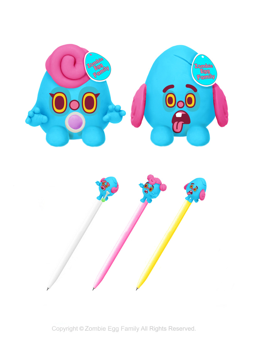 僵尸蛋家族雞蛋3D人物吉祥物設(shè)計-延伸物品應(yīng)用設(shè)計