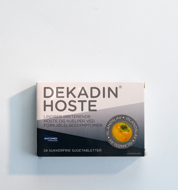 Nycomed 喉嚨痛錠劑系列藥品包裝盒設計，深淺同色配色風格