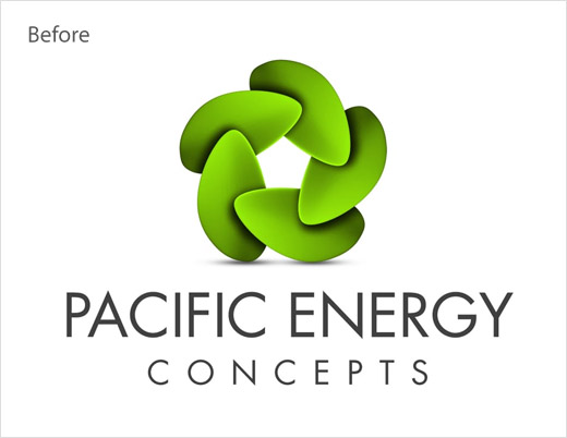 太平洋能源公司舊版logo設計