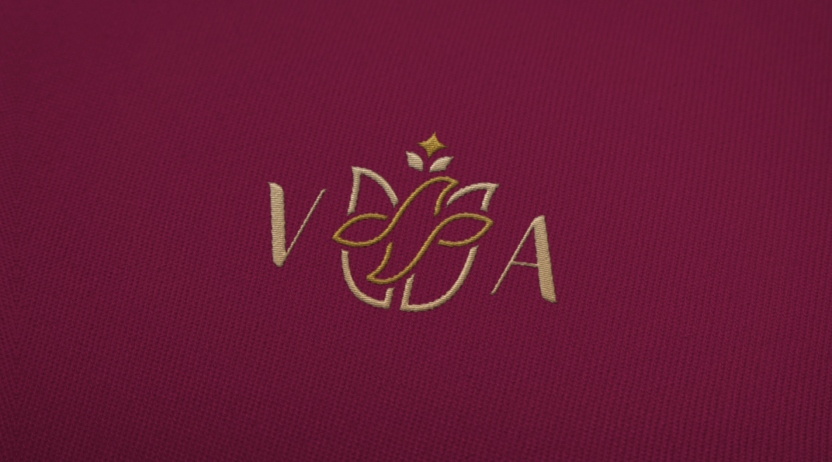 Vanessa Andrade 醫(yī)療美容機(jī)構(gòu)（醫(yī)美）品牌logo設(shè)計(jì)，花朵+蜂鳥