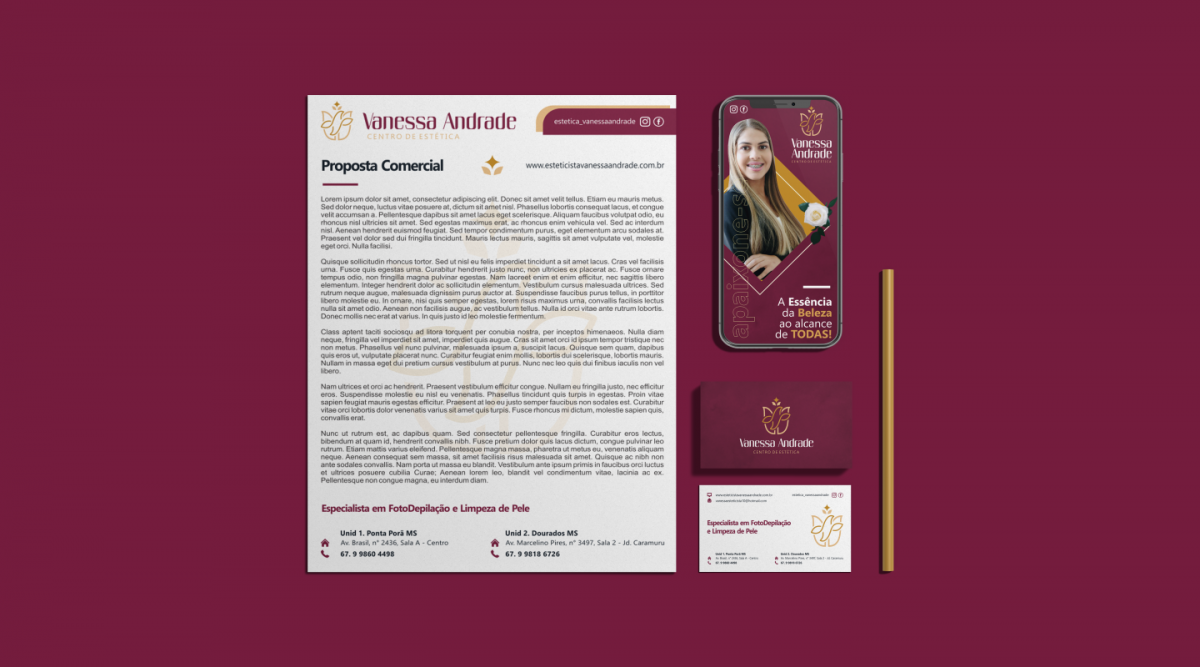 Vanessa Andrade 醫(yī)療美容機(jī)構(gòu)（醫(yī)美）品牌logo設(shè)計(jì)vi設(shè)計(jì)，花朵+蜂鳥