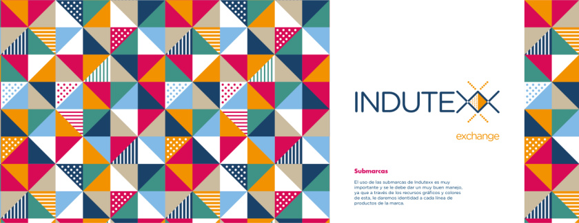 Indutexx 紡織面料品牌vi設(shè)計(jì)logo設(shè)計(jì)，幾何線條風(fēng)格