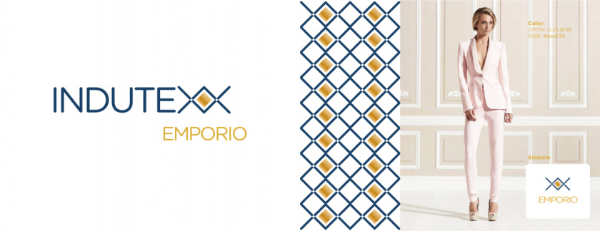 Indutexx 紡織面料品牌vi設(shè)計(jì)logo設(shè)計(jì)，幾何線條風(fēng)格