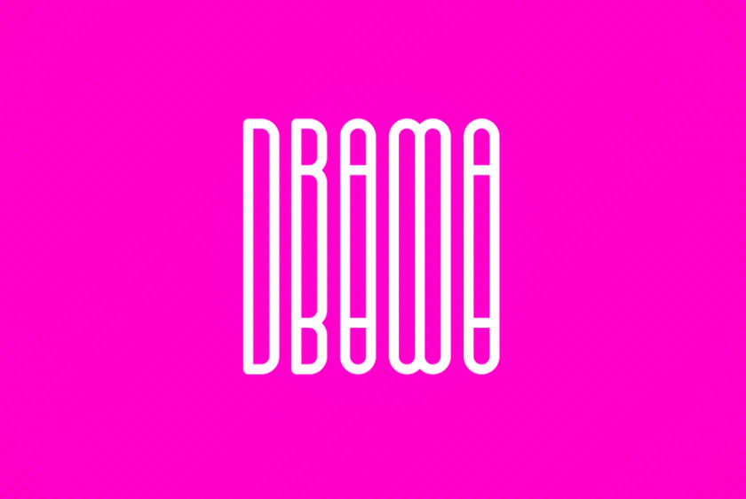 粉色logo設計- 戲劇logo設計