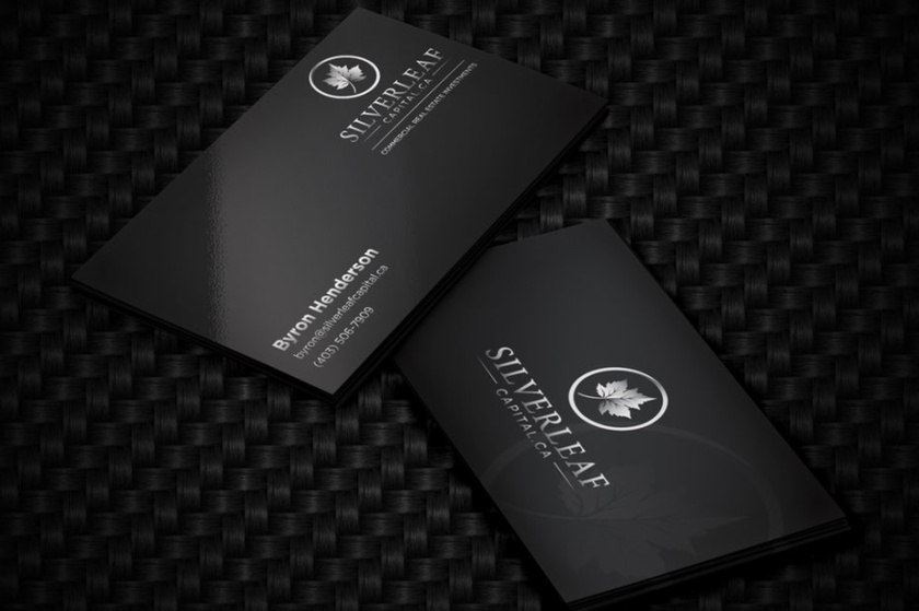 灰色logo設計- 銀葉logo設計