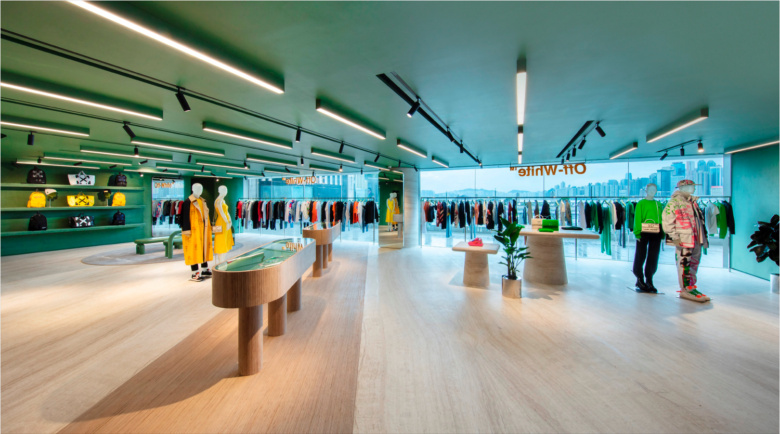 K11 Musea 服裝店鋪空間設計，柔軟形狀和溫暖材料為標志的店鋪設計