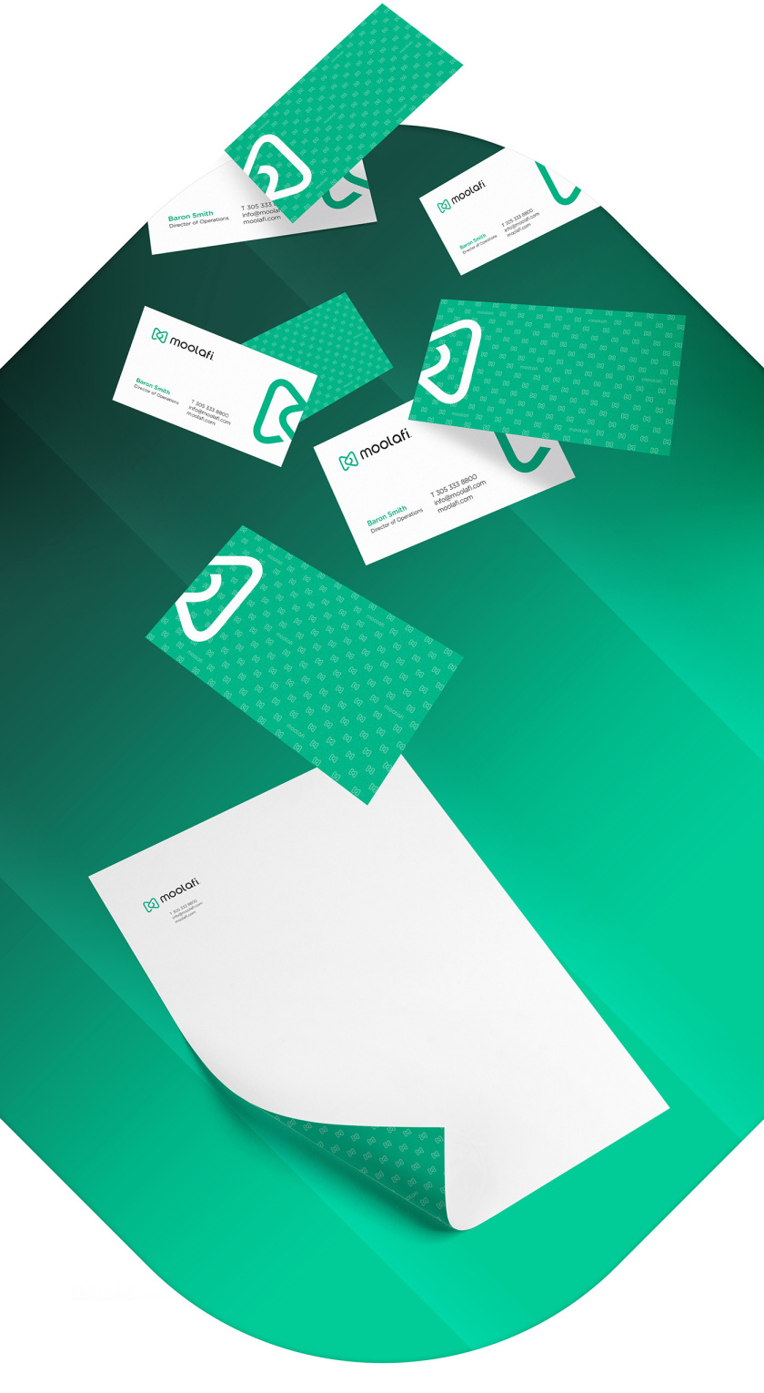 Moolafi Finance 科技金融公司logo設計vi設計