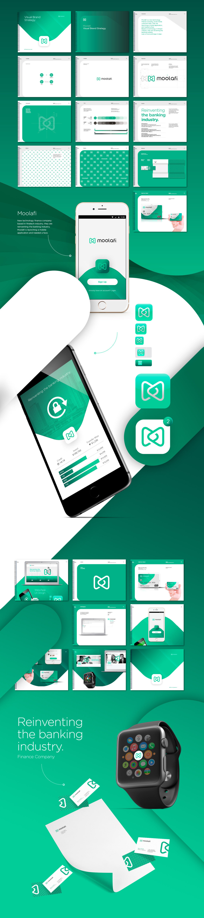 Moolafi Finance 科技金融公司logo設計vi設計-品牌vi視覺規范手冊