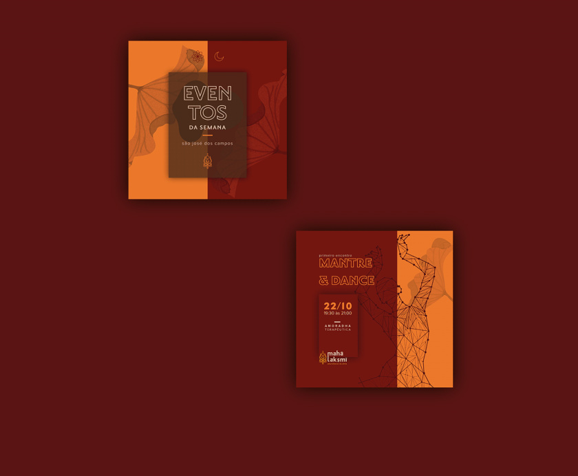 Maha-Laksmi 印度瑜伽舞蹈品牌logo設計vi設計