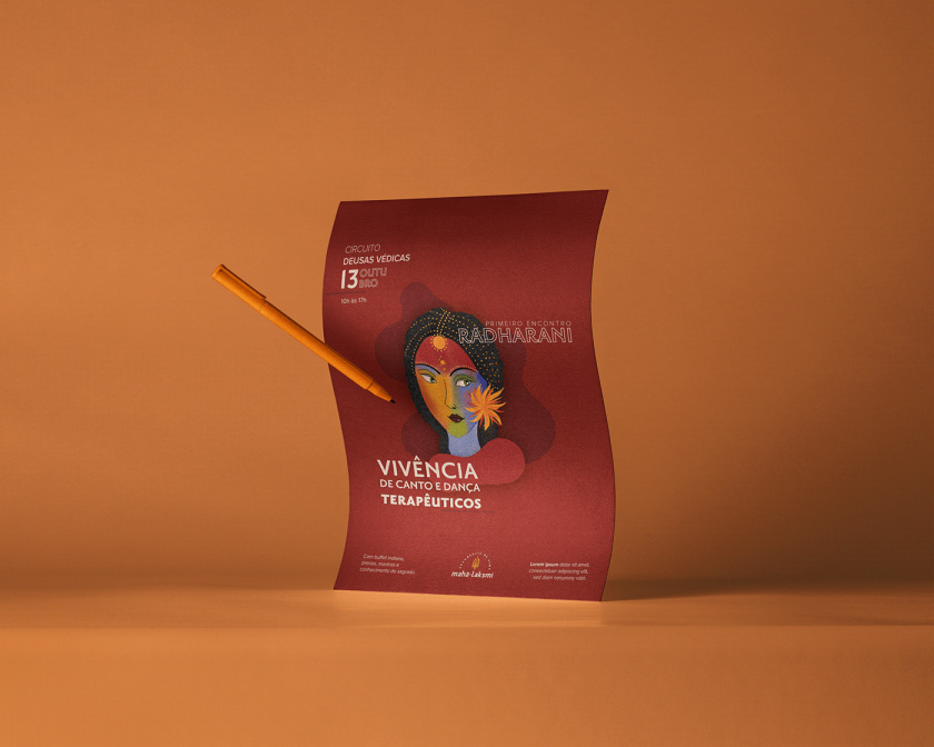 Maha-Laksmi 印度瑜伽舞蹈品牌logo設計vi設計